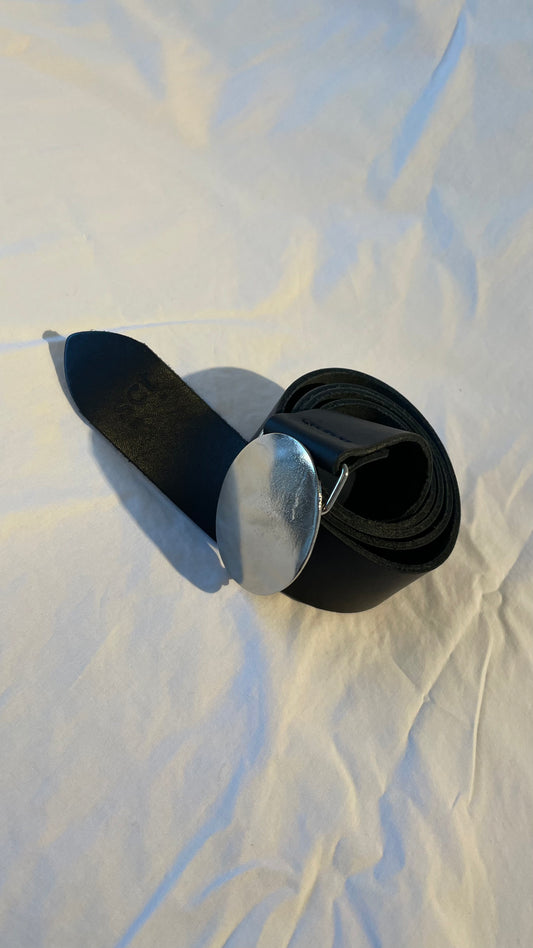 Oval belt negro